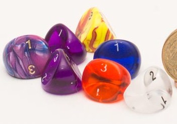 D3 Opaque Polyhedral Dice - Loose