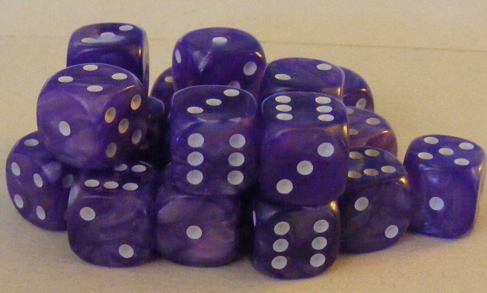 D6 Opaque Marble Dice