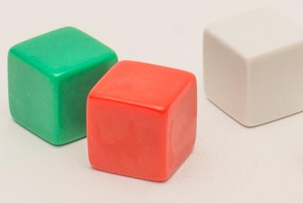 D6 Opaque Blank Dice Square Corners